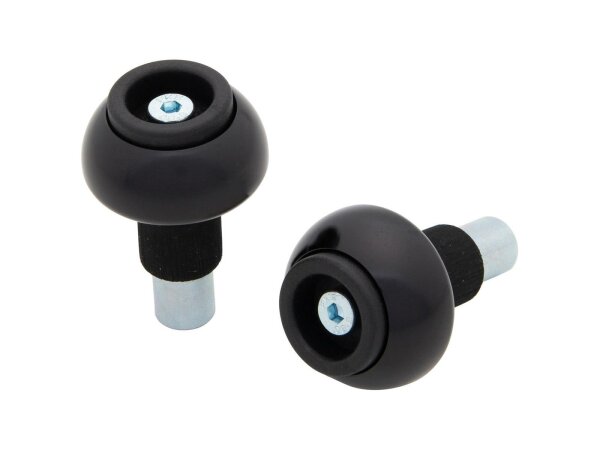 LSL Lenkerende "Crash Balls" Metallkörpe 18 mm, schwarz eloxiert