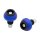 LSL Lenkerende "Crash Balls" Metallkörper mit Kuns 18 mm, blau la