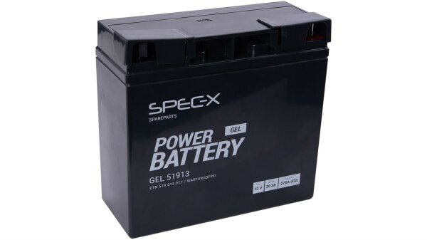 Batterie "51913" ETN: 519 013 017 SPEC-X, GEL, versiegelt