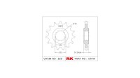 RK Antriebsritzel "C5048" 525, Stahl 16 Zähne