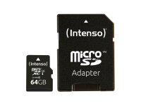 INTENSO Speicherkarte "microSDHC" Geschw 64 GB...