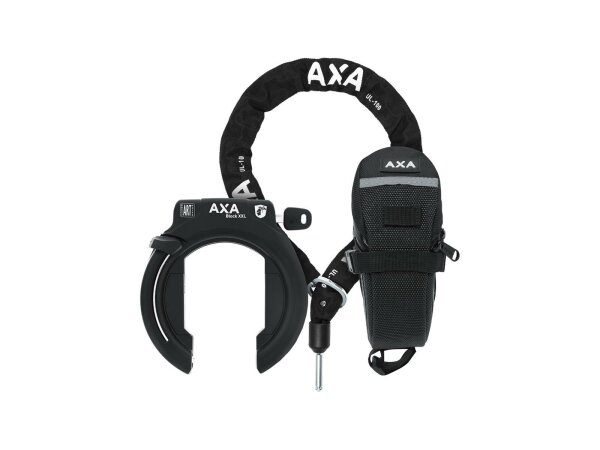 rahmenschloss axa block xxl set inkl ulc 100 + tasche,schlüssel nicht ab