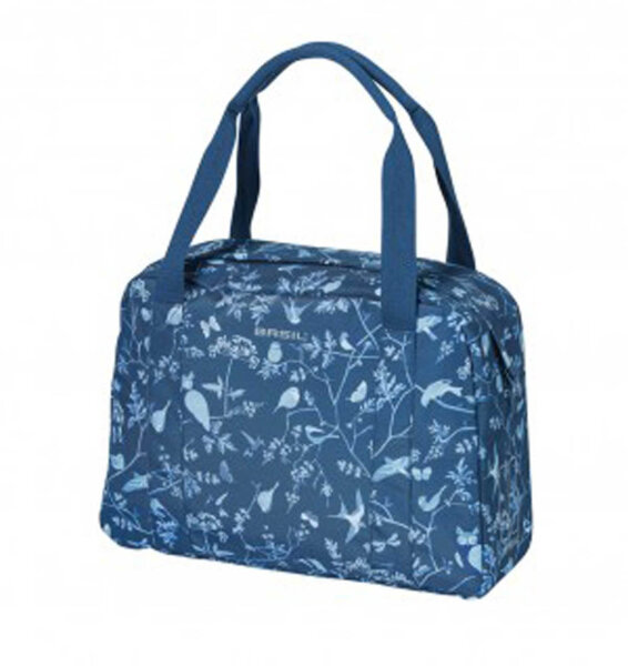 schultertasche basil wanderlust indigoblau, 39x13,5x30cm