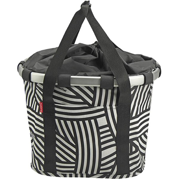 city-tasche klickfix  bikebasket zebra, 35x28x26cm