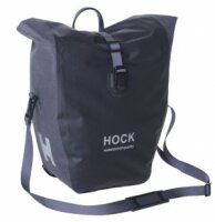 fahrrad-gepäcktasche hock rain-pack schwarz/grau