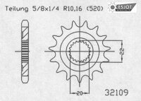 ESJOT Antriebsritzel "32109" 520, Stahl 14...