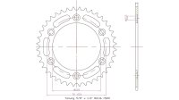 ESJOT Kettenrad "32034" 520, Stahl 40 Zähne