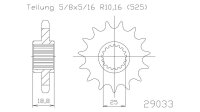 ESJOT Antriebsritzel "29033" 525, Stahl 19...