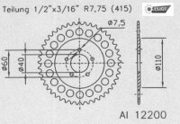ESJOT Kettenrad "12200" 415, Aluminium,  40...