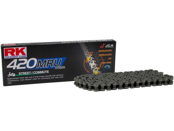 RK Kette "420MRU" 1/2 x 1/4, U-Ring Kette, Zugkraf 106 Glieder