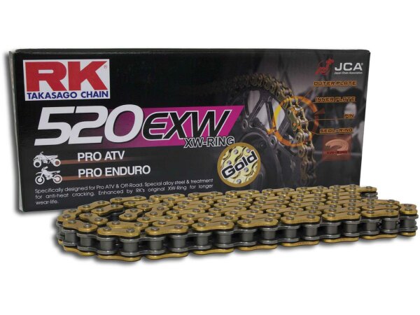 RK Kette "GB520EXW - ATV" (5/8x1/4) XW-R 112 Glieder Clipschloss