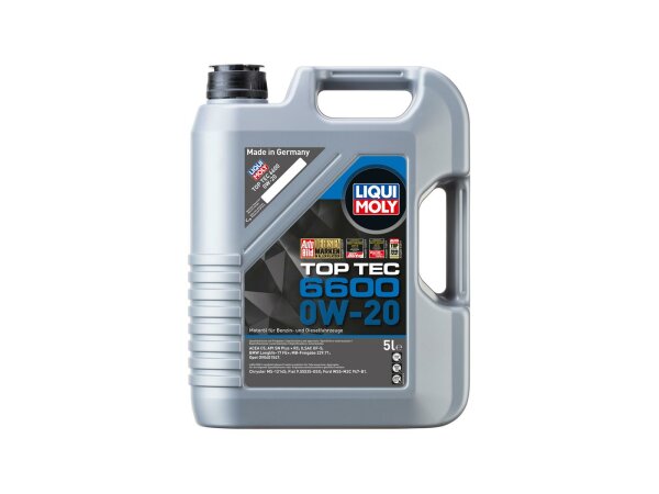 LIQUI MOLY Motoröl "Top Tec 6600" SAE 0W 5 l Kanister