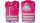 WOWOW Reflex-Kinderweste "Crazy Monster" pink, Gr. XS (bis 3 Jahre)