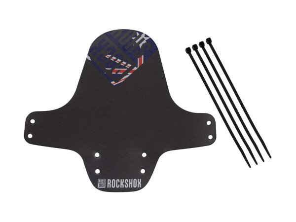 ROCKSHOX Steckradschutz "Fender" Kunststoff Passen schwarz / Flag