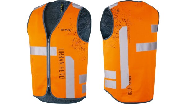 WOWOW Reflexweste "Urban Hero" SB-verpac orange, Gr. 3XL