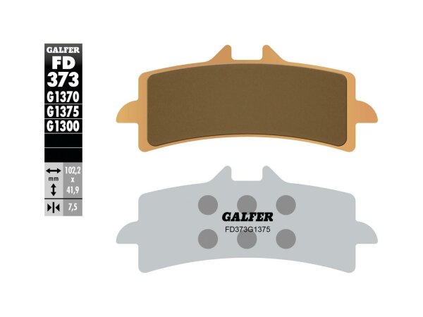 GALFER Bremsbelag "FD373" Satz G1375, Sinterm