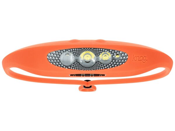 KNOG LED-Stirnleuchte "Bilby" Verstellba fluro orange