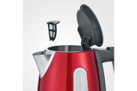 SEVERIN WK 3417 Wasserkocher 1l 2200Watt schwarz rot metallic