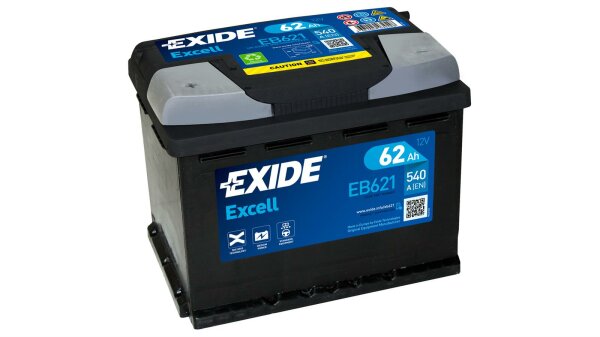 EXIDE Starterbatterie "Excell" CA-CA, Ma "EB621"