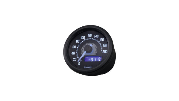 DAYTONA Tachometer "Velona 60 Dark" Digitaler Zeig Zifferblatt Vi