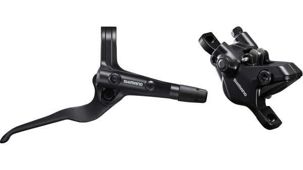 SHIMANO Scheibenbremse "BR-MT410 und BL- hinten, Leitung 1700 mm, Hebel rechts, schwarz