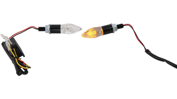 SPEC-X LED-Blinker "Crystal" SB-verpackt schwarz, kurzarm 20 mm