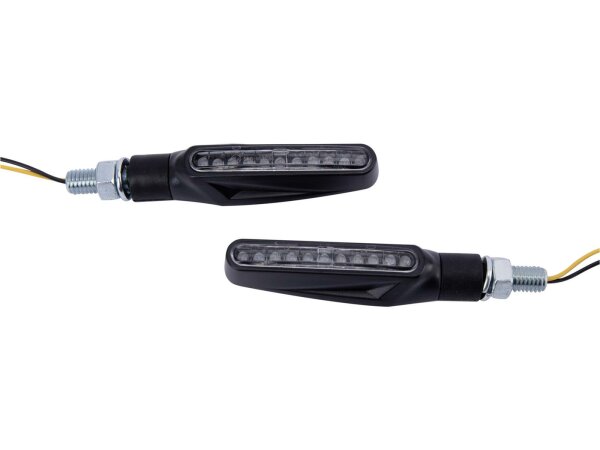 SPEC-X LED-Blinker "Longline" SB-verpack schwarz, kurzarm 15 mm