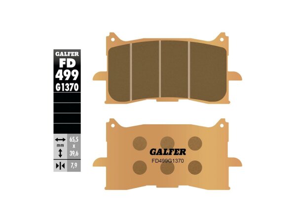 GALFER Bremsbelag "FD499" G1370, Sintermetall Straße