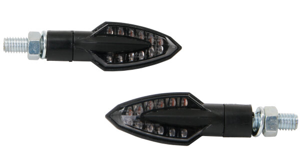 SPEC-X LED-Blinker "Dardo" SB-verpackt, ABS-Gehäus schwarz, kurza