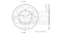 ESJOT Kettenrad "32125" 520, Stahl, schw 47...