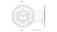 ESJOT Kettenrad "32052" 520, Stahl, schw 36...