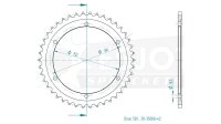 ESJOT Kettenrad "35008" 530, Stahl, schw 42...