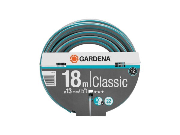 GARDENA Wasserschlauch "Classic" PVC, Kr 1/2", Rolle mit 18 m