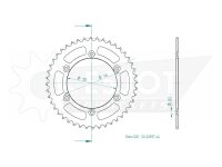 ESJOT Kettenrad "32097" 520, Stahl, schw 44...