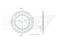 ESJOT Kettenrad "32018" 520, Stahl, schw 38...