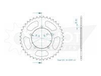 ESJOT Kettenrad "32057" 520, Stahl, schw 40...