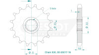 ESJOT Antriebsritzel "35017" 530, Stahl 15...