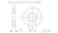 ESJOT Antriebsritzel "32158" 520, Stahl 16...