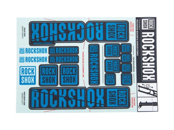 ROCKSHOX Dekorsatz Passend für Decal Kit blau