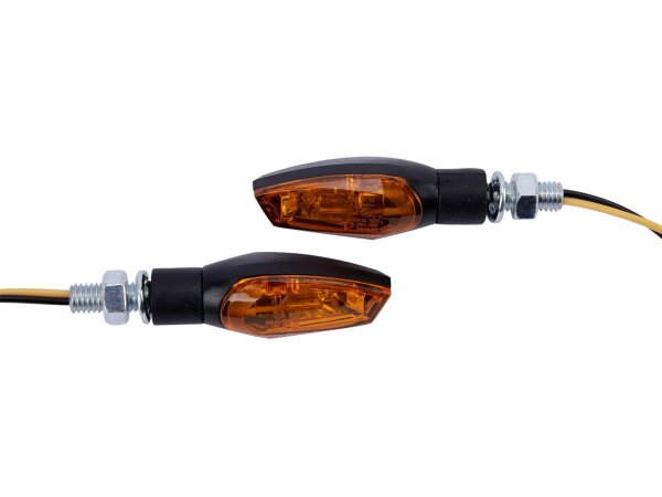 SPEC-X Blinker "Sport" SB-verpackt, E-ge schwarz, kurzarm 15 mm