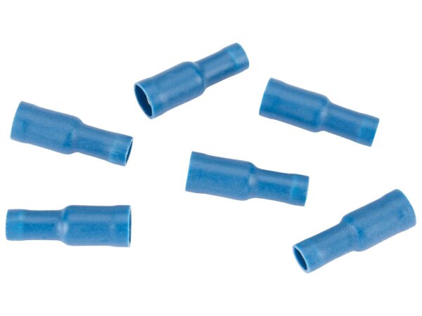 SPAHN Rundsteckhülse isoliert, Packung & blau, 5,0 mm - 2,5 mm²