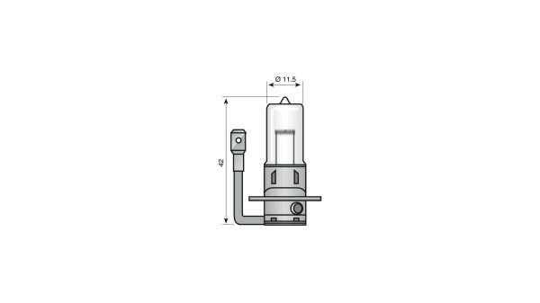 Scheinwerferlampe H3 Halogen, Sockel PK2 SPAHN, 12 V 35 W