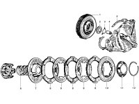 Kupplungsersatzteile Piaggio PK-S, PK-XL, 50N Kupplungsschei