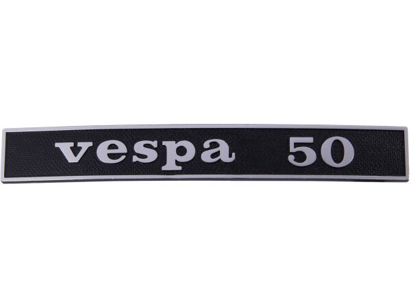 RMS Plakette Hinten "Vespa 50"