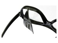 WKS Schutzbrille Vollsichtbrille mit ovalen Gläser schwarz