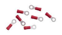 Ringverbinder Isolierte Quetschverbinder Querschnitt: 0,25 - 1,0 mm², Ösenloch: 4,3 mm / M4, rot (Dresselhaus) Abgabe nur in Packung zu 7 Stück, Preis per Packung