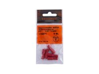 Rundsteckhülse Isolierte Quetschverbinde Querschnitt: 0,25 - 1,0 mm², Steckermaß: Ø: 4 mm, rot (DRESSELHAUS) Abgabe nur in Packung zu 5 Stück, Preis per Packung