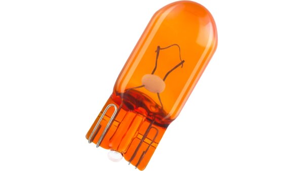 Glassockellampe 12 V, 5 W  OSRAM, 1 Stück, gelb, W2,1x9,5d / WY5W