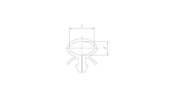 SPEC-X Kabelschelle Kunststoff PA 601, f Maße (AxC): 10,7 x 14,3 mm