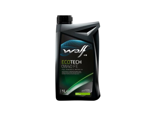 WOLF Motoröl "EcoTech FE" SAE 0W-40, HC- 1 l Flasche